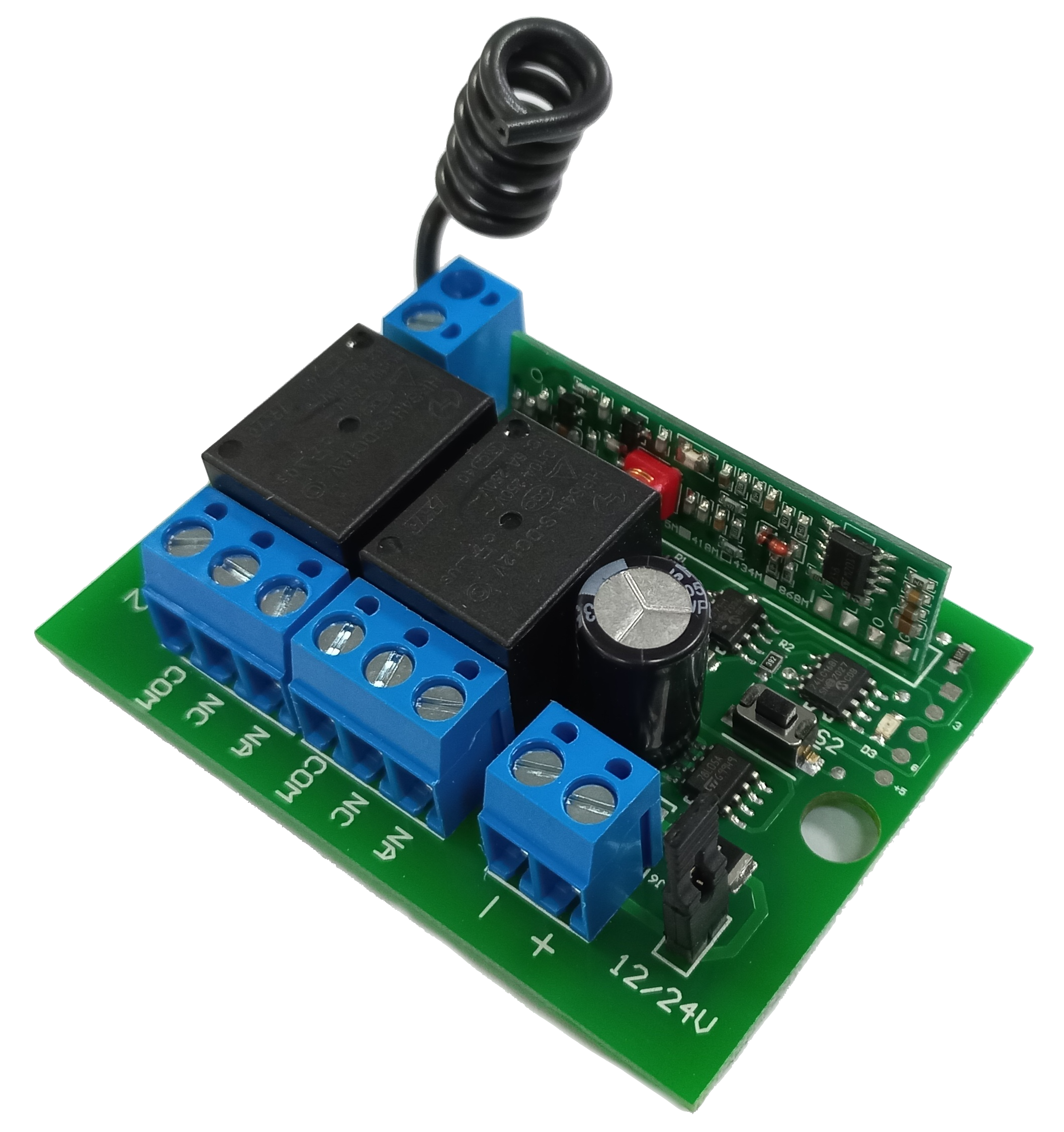 Emisor 4 canales Dip Switch 315 - 433 Mhz