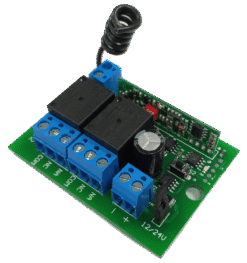 Receptor Seguidor 2 Canales 315 Mhz - 433 Mhz Universal